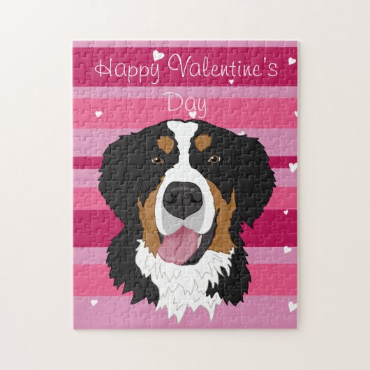 Puzzle Saint Valentin Bernese Mountain Dog (Vertical)