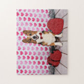 Puzzle Saint-Valentin - Dunkin - corgi (Vertical)