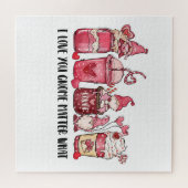 Puzzle Saint-Valentin je t'aime gnome quoi qu'il arrive (Horizontal)