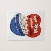 Puzzle Saint-Valentin Rétro, Popcorn Pose une Question Ri (Horizontal)