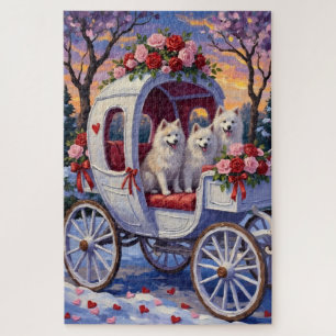 Puzzle Saint-Valentin Samoyède