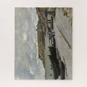 Puzzle Sainte-Adresse de Monet - Bateaux Mer Ciel nuageux (Vertical)