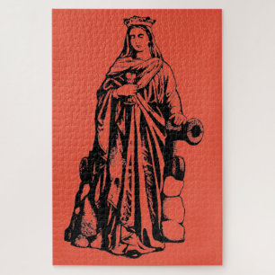 Puzzle Sainte-Barbe Vierge et martyre