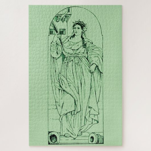 Puzzle Sainte-Barbe Vierge et martyre (Vertical)