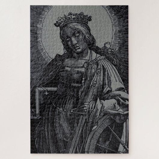 Puzzle Sainte Catherine d'Alexandrie par Lucas van Leyden (Vertical)