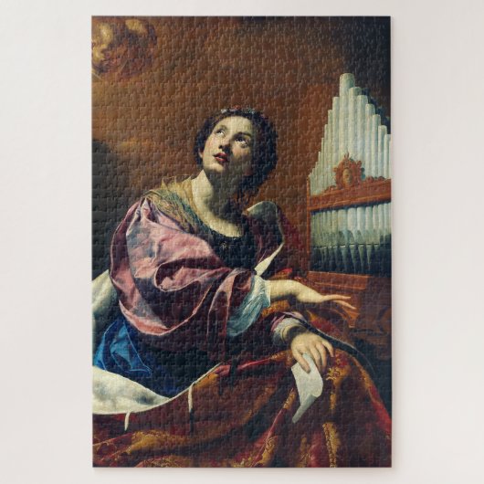 Puzzle Sainte Cécile par Simon Vouet (Vertical)