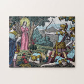 Puzzle Sainte Philomène percée de flèches (Horizontal)