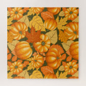 Puzzle Saison d'automne Halloween Citrouille Motif (Horizontal)