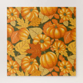 Puzzle Saison d'automne Halloween Citrouille Motif (Vertical)