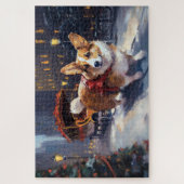 Puzzle Saison de Noël de Corgi (Vertical)