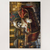 Puzzle Saison de Noël Shih Tzu (Vertical)