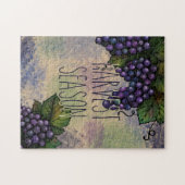 Puzzle Saison de récolte | Raisins pourpres (Horizontal)