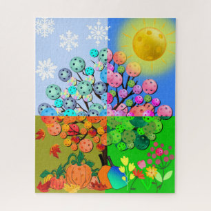 Puzzle Saison Toujours Pickleball hiver printemps été aut