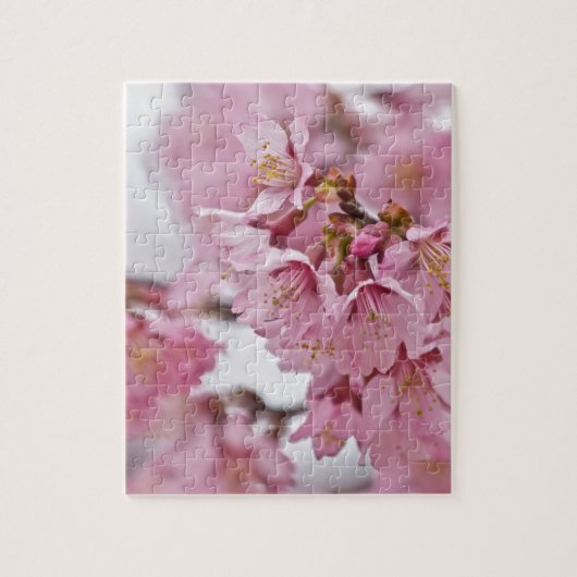 Puzzle Sakura Cherry Blossoms rose pâle (Vertical)