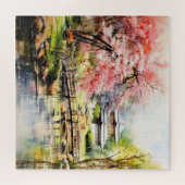 Puzzle Sakura dans le jardin japonais (Horizontal)