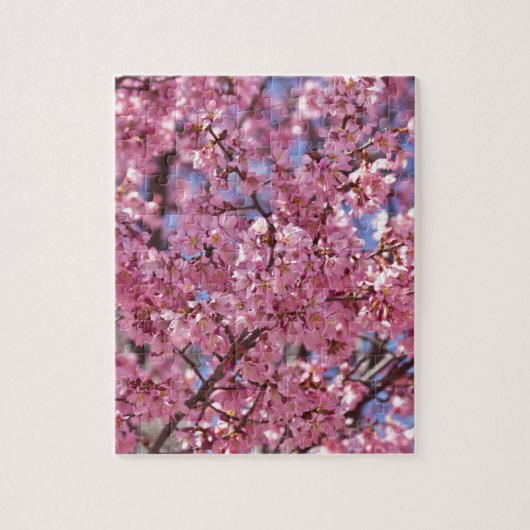 Puzzle Sakura Pink Cherry Blossom Sky (Vertical)