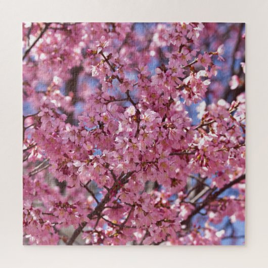 Puzzle Sakura Pink Cherry Blossom Sky (Vertical)