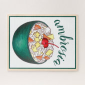 Puzzle Salade de fruits du marshmallow de noix de coco du (Horizontal)