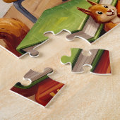 Puzzle Salle de classe d'animaux mignons (Côté)