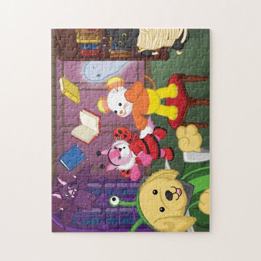 Puzzle Salle de lecture de Webkinz Halloween (Vertical)