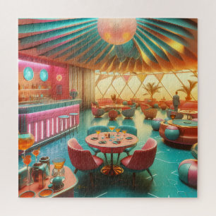 Puzzle Salon Floridien Rétro Futuriste Atomique