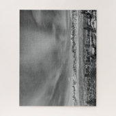 Puzzle Salt Lake City -Noir et blanc -16x20 pouces (Vertical)