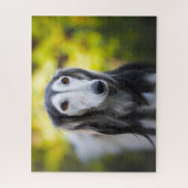 Puzzle Saluki Dog Jigsaws. (Vertical)