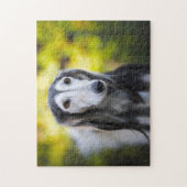 Puzzle Saluki Dog Jigsaws. (Vertical)
