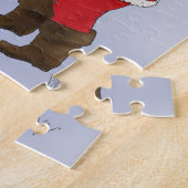 Puzzle Salutation Jowly de Noël de great dane (Côté)