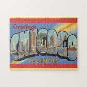 Puzzle Salutation vintage de Chicago (Horizontal)