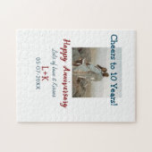 Puzzle Salutations à 10 ans heureux anniversaire ajouter  (Horizontal)