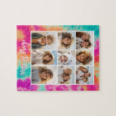 Puzzle Salutations au Nouvel An Cravate-Dye Turquoise les (Horizontal)