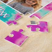 Puzzle Salutations au Nouvel An Cravate-Dye Turquoise les (Côté)