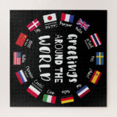 Puzzle Salutations autour du monde, Bonjour dans toutes l (Horizontal)