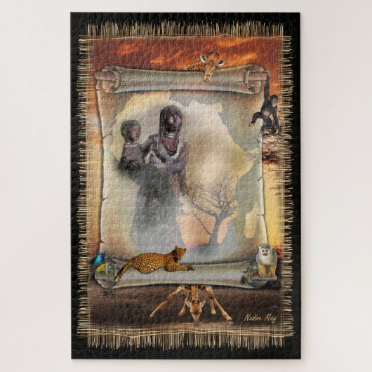 Puzzle Salutations d'Afrique (Vertical)