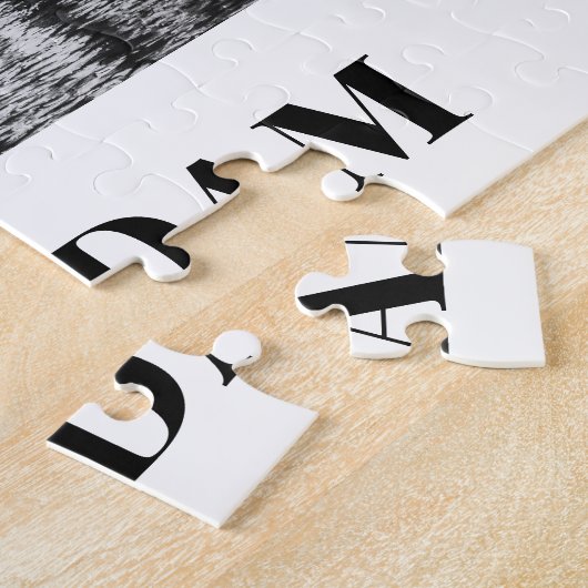 Puzzle Salutations de Amsterdam Black & White Night (Côté)