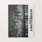 Puzzle Salutations de Amsterdam Black & White Night (Vertical)