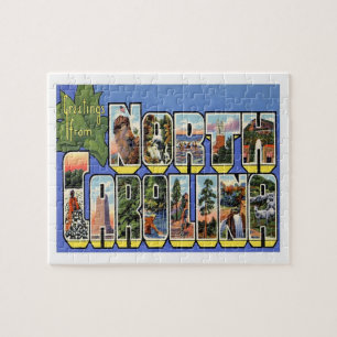 Puzzle Salutations de la Vintage Caroline du Nord
