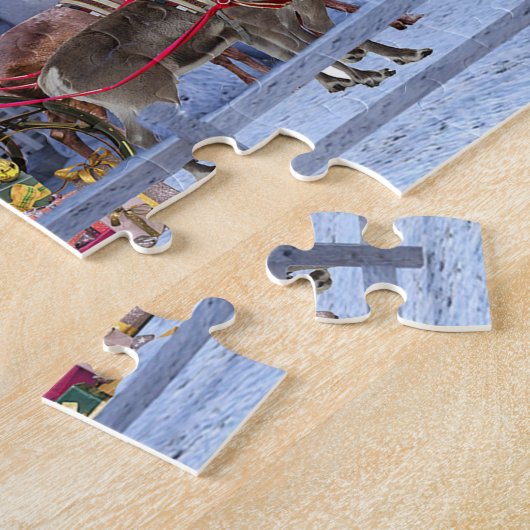 Puzzle Salutations de Noël à Père Noël (Côté)