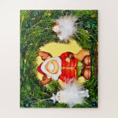 Puzzle Salutations de Noël à Père Noël (Vertical)