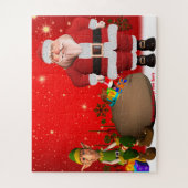 Puzzle Salutations de Noël à Père Noël (Vertical)