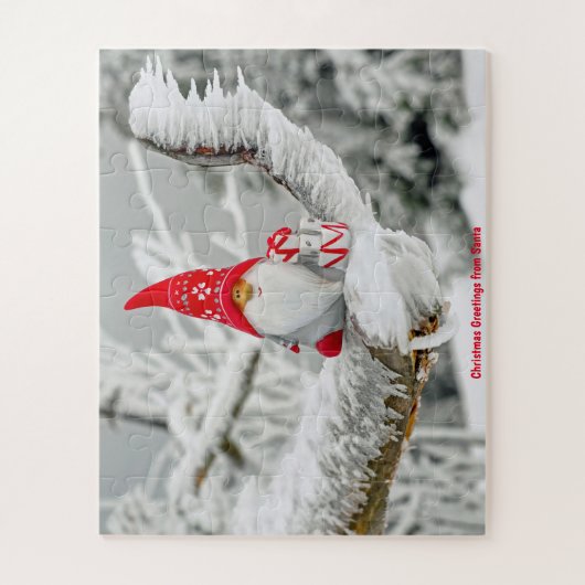 Puzzle Salutations de Noël à Père Noël (Vertical)