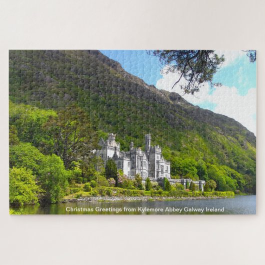 Puzzle Salutations de Noël de Kylemore Abbey Galway (Horizontal)