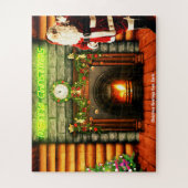 Puzzle Salutations de Noël du Père Noël (Vertical)