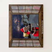 Puzzle Salutations de Noël du Père Noël (Vertical)
