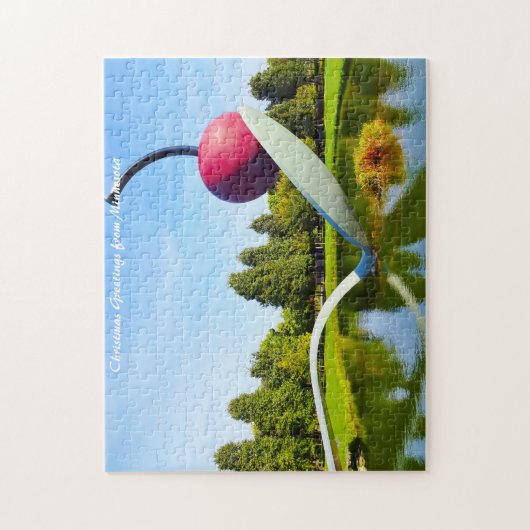 Puzzle Salutations de Noël Minnesota. (Vertical)