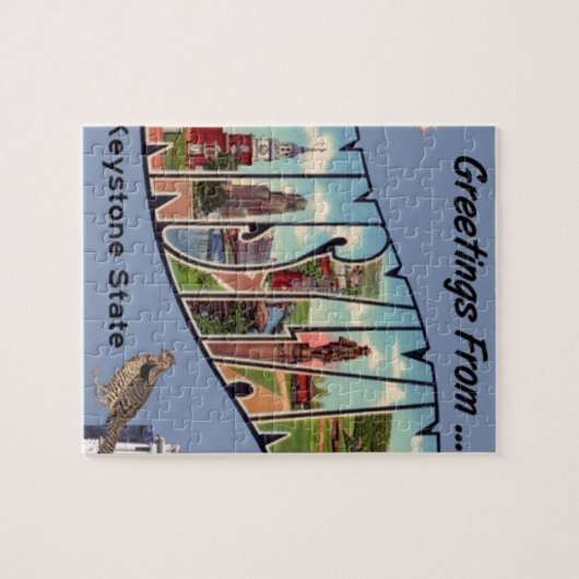 Puzzle Salutations De Pennsylvanie (Horizontal)