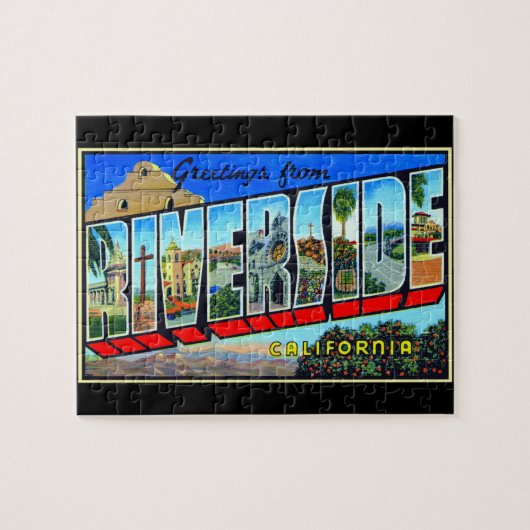 Puzzle Salutations de Riverside California (Horizontal)