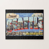 Puzzle Salutations de voyage de Seattle (Horizontal)