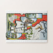 Puzzle Salutations d'illustration d'affiche de Vintage (Horizontal)